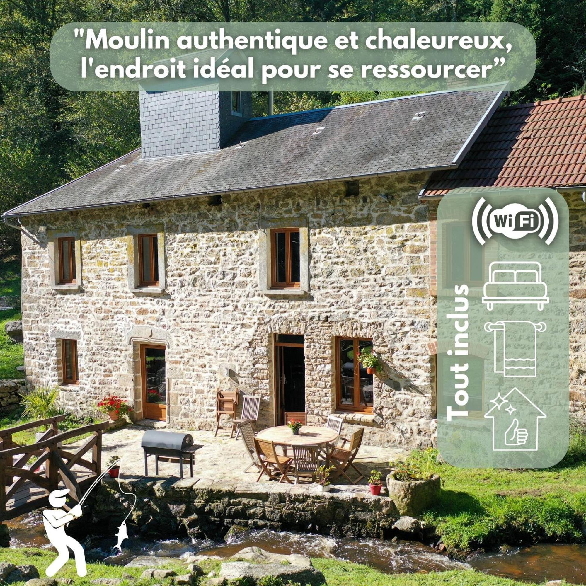 Authentique Moulin Tout Inclus-Moulin De Lavaugarde Thauron Eksteriør billede